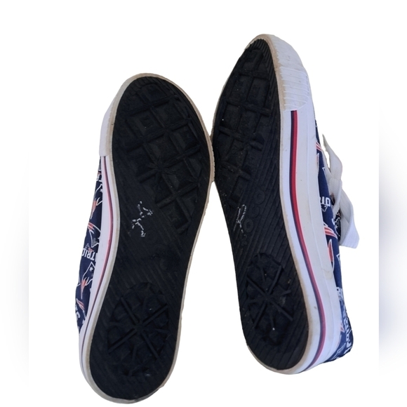 FOCO NFL NEW ENGLAND PATRIOTS canvas sneakers ladies size 8 skater streetwear - Picture 7 of 9